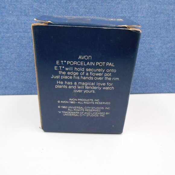 VINTAGE AVON E.T. PORCELAIN POT PAL 1983 COLLECTIBLE FLOWER POT DECORATION - Picture 11 of 15